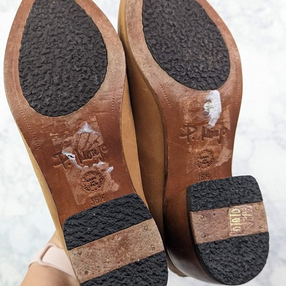 P. Monjo Curved Ankle Boot Todi Caramel Size 36.5 - Picture 8 of 9